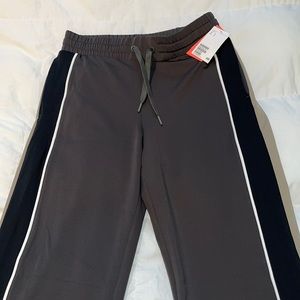 Wide Leg Trackpant with Zippered Hems